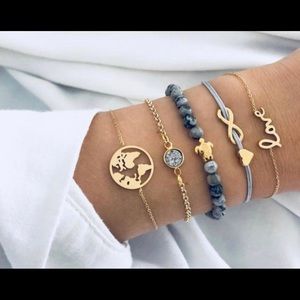 Beaded boho bracelet set Stunning!